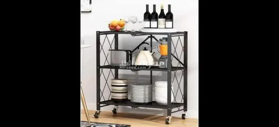 Kitchen rack 3 layer for microwave oven heavyduty carbon steel