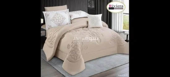 فرصه رائعه طقم ديباج رويال ساده ٦ قطع نفرين صيفي  قطن مايكرو - 7