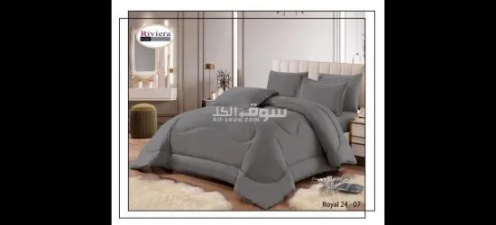 فرصه رائعه طقم ديباج رويال ساده ٦ قطع نفرين صيفي  قطن مايكرو - 10