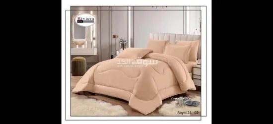 فرصه رائعه طقم ديباج رويال ساده ٦ قطع نفرين صيفي  قطن مايكرو - 14