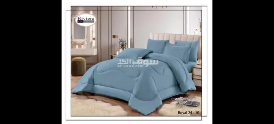 فرصه رائعه طقم ديباج رويال ساده ٦ قطع نفرين صيفي  قطن مايكرو - 17