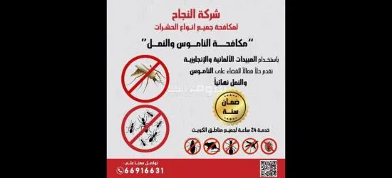 (شركه النجاح)لمكافحة الحشرات والقوارض